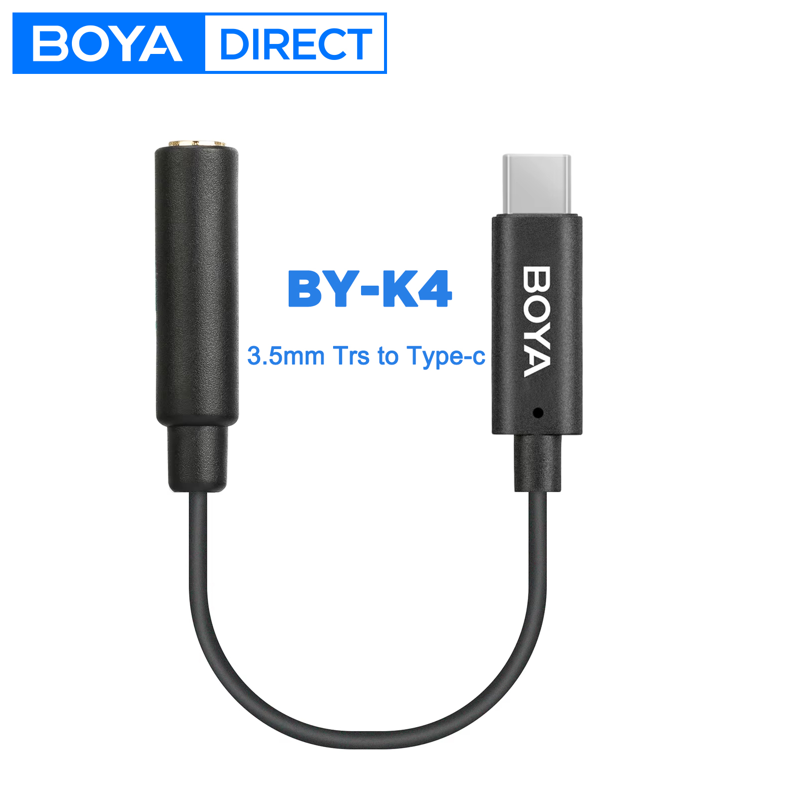 Trs Cable - BOYA BY-K4 6cm 3,5mm TRS hembra