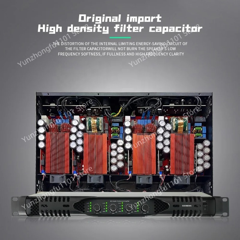 Class D Amplifier - Amplificador Digital de 4 Canales, 4