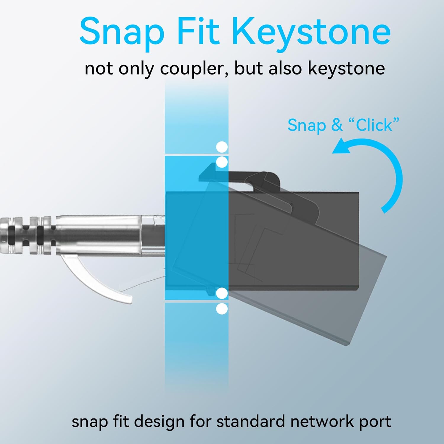 Acoplador Keystone RJ45 Cat6,  - Rj45 Jack reseña y precio