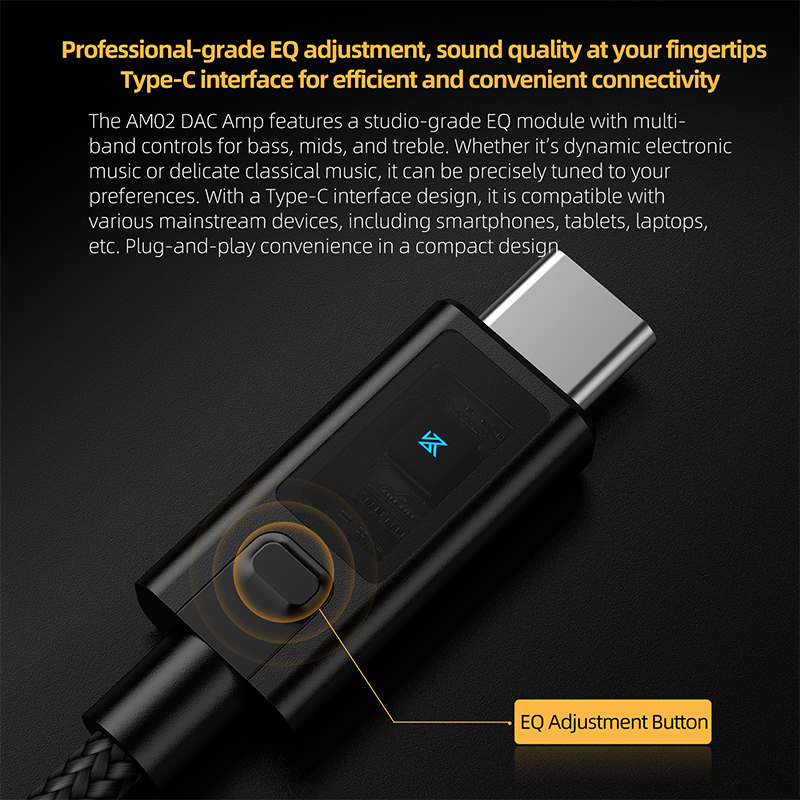 KZ AM02 TYPE-C A 3.5 con Funci - Headphone Amplifier reseña y precio