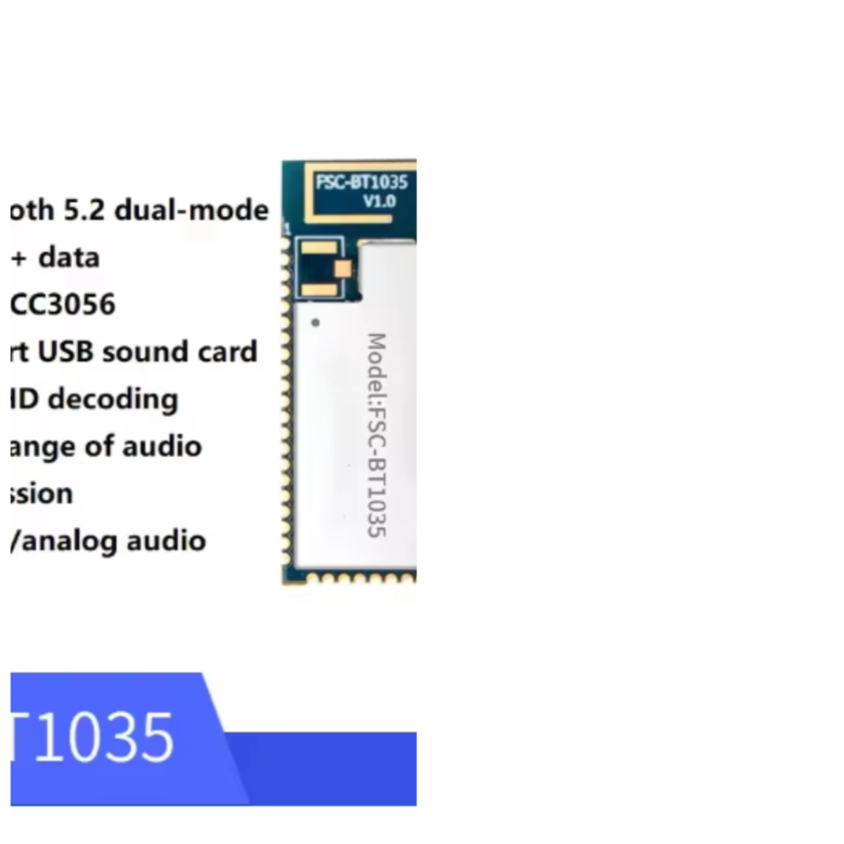 Módulo FSC-BT1035 con Chip QCC - Usb Sound Card reseña y precio