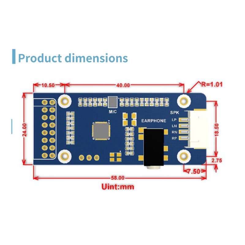 WM8960, para Raspberry Pi, pan - Diy Speaker reseña y precio