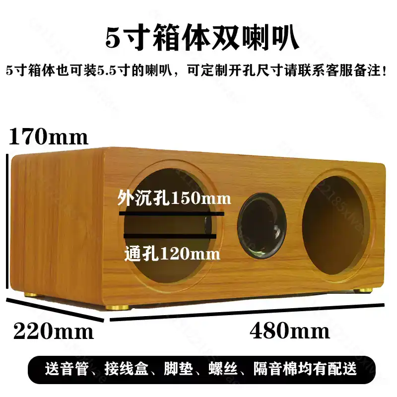 Caja de altavoz de madera vací - Diy Speaker reseña y precio
